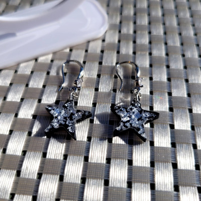 Boucle d'oreilles Jive black