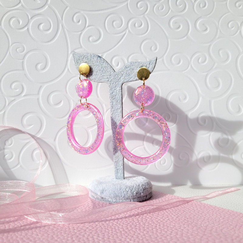 Boucles d'oreilles  Pink