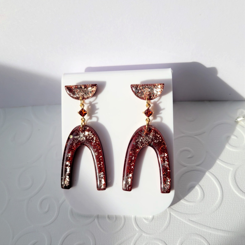 Boucles d'oreilles   Rougina